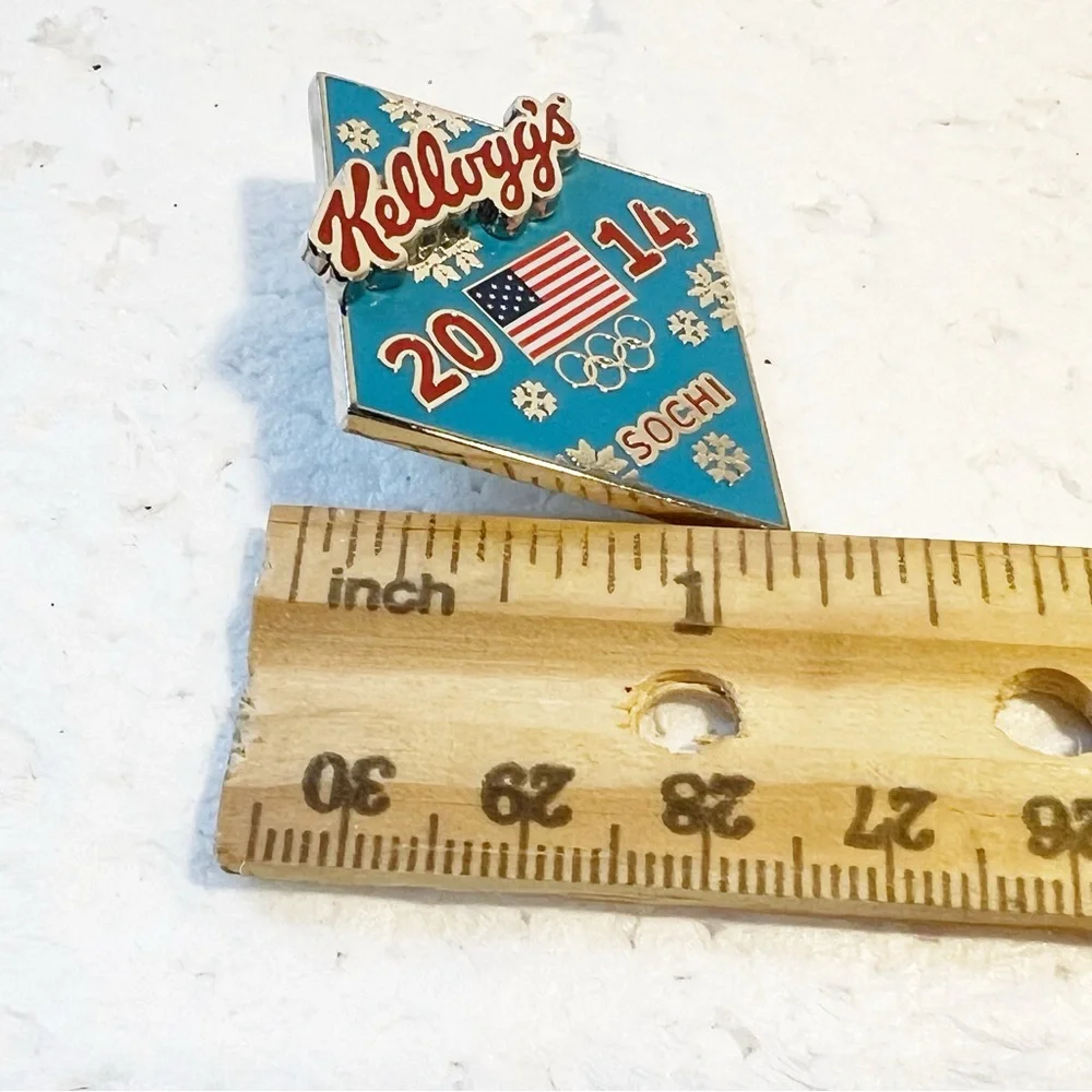 2014 Kelloggs Sochi Olympics Pin Lapel Hat Tie Worlds Longest Breakfast